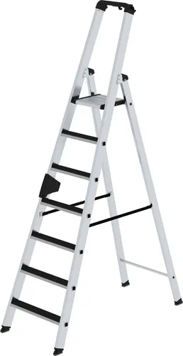 Stufen-Stehleiter einseitig begehbar mit clip-step 7 Stufen