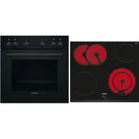 Siemens iQ100 EQ110KAFB Einbau-Herd-Set - Herdsets mit 3D Heißluft für gleichmäßige Hitzeverteilung und perfekte Backergebnisse auf mehreren Ebenen.