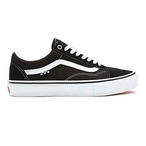 Vans Skate Old Skool Skateschuhe black / white Gr. 7.0 - Sneaker mit verbesserter Performance und Komfort für Skater, ideal für ultimativen Grip und butterweiche Landungen dank PopCush-Einlagen.
