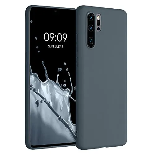 kwmobile Handyhülle für Huawei P30 Pro Hülle - TPU Case - Kabelloses Laden - Schutzhülle Cover in Dunkler Schiefer