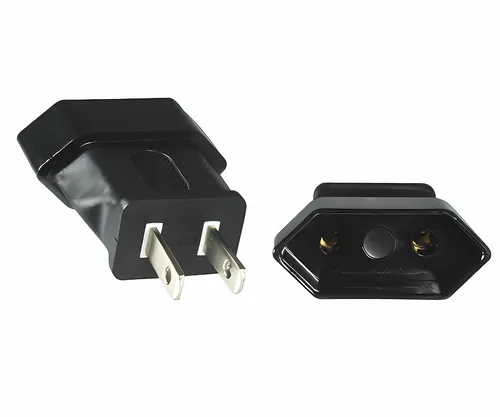 Produktbild DINIC Reisestecker für Amerika USA u. Japan auf Euro, 2-Pin Netzadapter