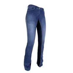 HKM Jodhpur Reithose -Summer Denim- blau 84