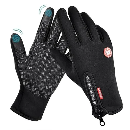 VAKKI Fahrradhandschuhe - Thermo-Handschuhe für den Winter - Handschuhe & Fäustlinge: Modische Touchscreen-Funktion, rutschfest und aus atmungsaktivem Neopren, ideal für Outdoor-Sportarten im Winter.