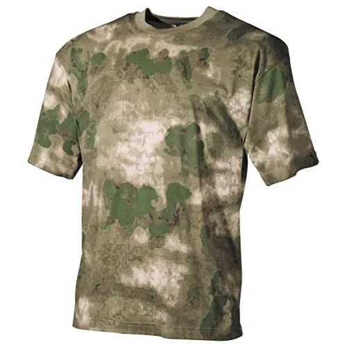 MFH US T-Shirt, halbarm,170 g/m² (DE/NL/SE/PL, Alphanumerisch, XL, Regular, Regular, HDT-camo FG)