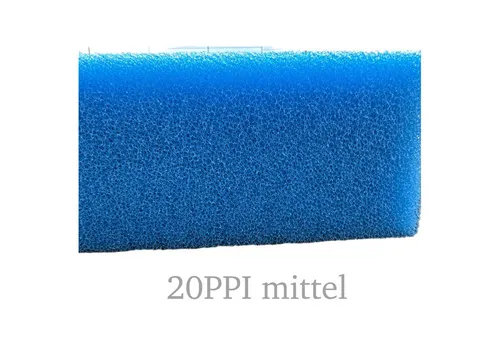 Koi Herdecke Aquariumfilter KH mitteler Aquarien Filterschaum blau 20 PPI 50x50x10 cm Filtermatte