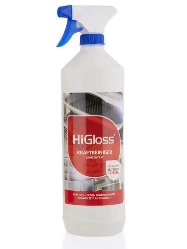 HiGloss Kraftreiniger Set - Reinigungskonzentrat für müheloses Entfernen hartnäckiger Verschmutzungen - Reinigungsmittel mit Ultra-Stark-Formel für effektive Sauberkeit auf verschiedenen Oberflächen, ideal für Backöfen, Grills und mehr. Entfernt selbst eingebrannte Verschmutzungen in nur 1-2 Minuten!