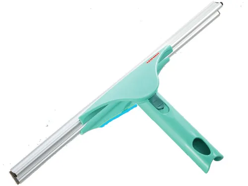 Leifheit Fensterabzieher Window Slider XL für Glas, mit Gummilippe und Aluminiumschiene, Breite 40 cm