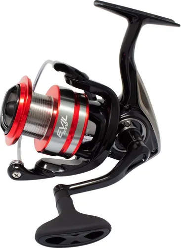 FTM Rolle Evil 4000 - Vielseitige Angelrolle - FTM Evil 4000: Robuste Stationärrolle mit edlem Design und hoher Bremskraft. Ideal für das Angeln auf Zander und Hecht. Beste Qualität für maximale Kontrolle und Langlebigkeit am Wasser.
