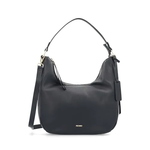 Picard Java Schultertasche Leder 32 cm grau in blau von Picard