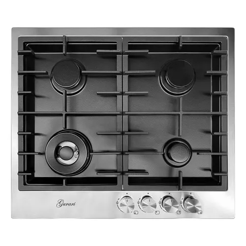 Gurari Gaskochfeld 60 cm Autark 4 Flammen Wok 4,0 kW Gasherd Gasfeld Er.- Fl.Gas