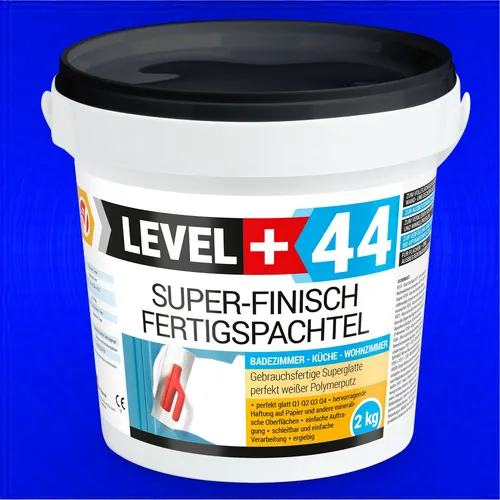 Fertigspachtel Super Finish Glättmasse 2 kg Fugenspachtel Q1-Q4 Level+ RM44