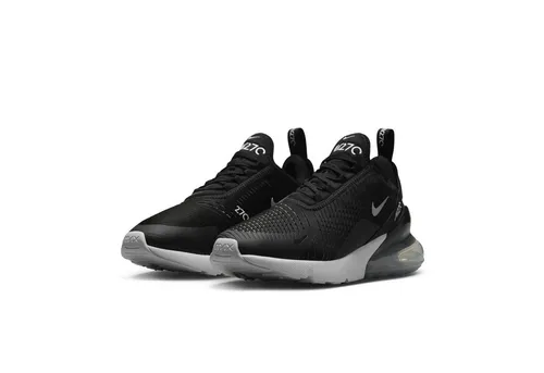 NIKE SPORTSWEAR W NIKE AIR MAX 270 Damen Sneaker Gr. 38,5 schwarz/silber/weiß - Stylische Damen Sneaker mit Air Max-Dämpfung für hohen Tragekomfort. Das strapazierfähige Obermaterial und die individuelle Schnürung sorgen für perfekten Sitz. Ideal für sportliche Looks und entspannte Freizeitaktivitäten.