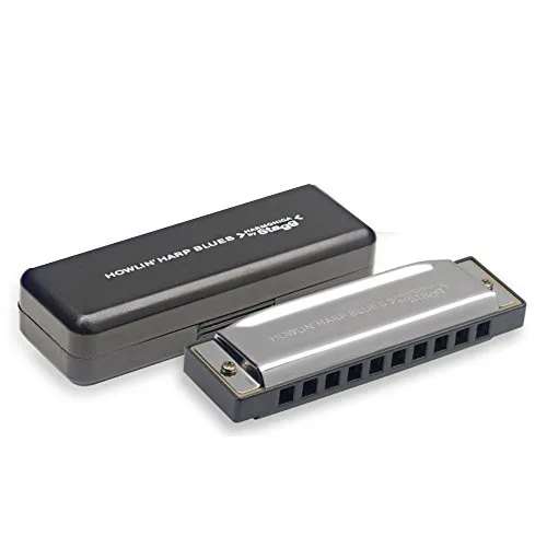 Stagg 17464 Blues Mundharmonika (B-Dur, 20x Töne, Kanzellenkörper: Kunststoff)