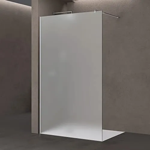 doporro Walk-in-Dusche Duschwand aus Einscheibensicherheitsglas - Walk-In Dusche mit satiniertem Glas, barrierefreier Zugang und einfache Montage für ein modernes Badezimmer.