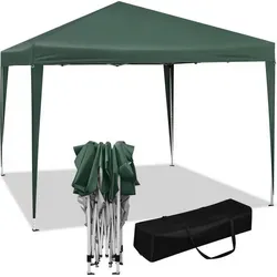 WOLTU Pavillon Pop-Up 3x3 m - Wasserdichter Faltpavillon für Garten und Events - Robuster Pavillon mit UV-Schutz und wasserdichtem Dach aus Oxford-Gewebe. Ideal für Gartenpartys, Camping und Festivals. Schnell auf- und abbaubar, inklusive Tragetasche für einfachen Transport.