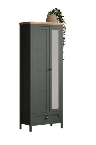 trendteam Stanton Garderobenschrank Tannengrün/Evoke Eiche in grün von trendteam