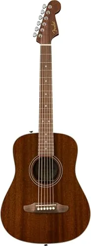 Fender California Standard Redondo™ Mini-Akustikgitarre mit Tasche, Sapele-Decke, natürliches Sapele