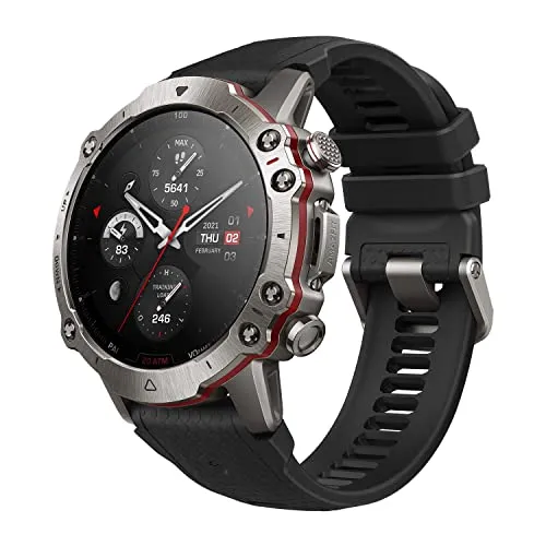 Amazfit Falcon 49mm Outdoor Smartwatch - Dual-Band GPS, 150 Sportmodi und 20 ATM wasserdicht, ideal für Sportler und Abenteurer