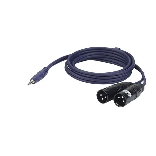 DAP-Audio Jack Mini Stereo zu 2 x XLR Männlich 150cm