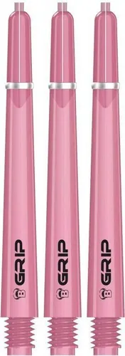 Bull's B-Grip 2 CL Shäfte, Pink, 3 Stück im Set, Medium, Länge: 48mm