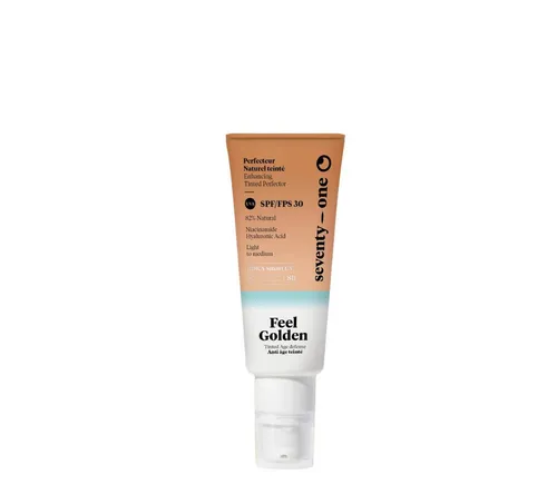 SeventyOne Feel Golden SPF30 Bräunungs-Fluid für das Gesicht, 40 ml - SeventyOne Feel Golden SPF30, 40 ml, für Damen. Dieses Bräunungs-Fluid vereint Pflege und Tönung, spendet Feuchtigkeit und sorgt für einen gleichmäßigen Teint. Ideal für einen natürlichen Look mit Sonnenschutz.