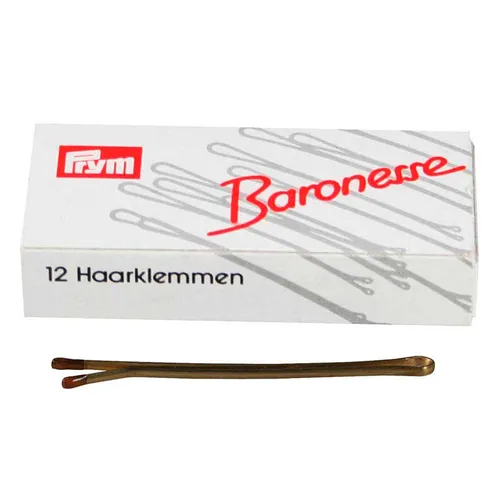 Baronesse Haarklemmen 6,5 cm 12er-Pack Gold in gold von Prym