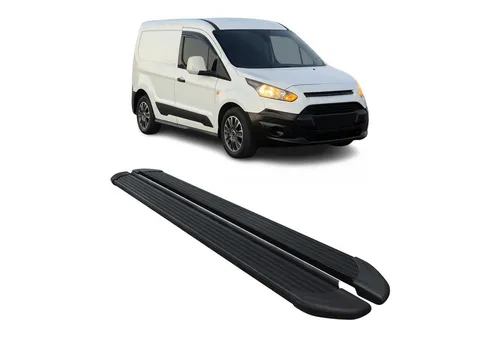 OMAC Kfz-Schmutzfänger Seitenschweller für Ford Connect L1 (2014-2024) - Hochwertige 2-tlg. Trittbretter aus Aluminium, rutschfest und robust. Perfekt für einfaches Ein- und Aussteigen, schützt die Karosserie vor Kratzern und Stößen.