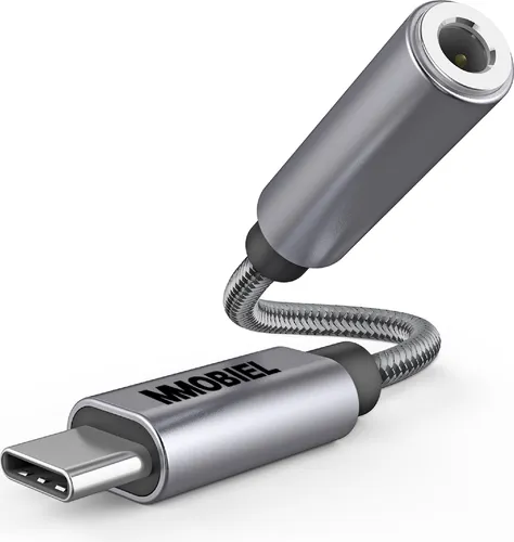 MMOBIEL USB-C zu AUX 3,5mm Kopfhöreranschluss Adapter - 32Bit USB-C Kopfhörer Adapter