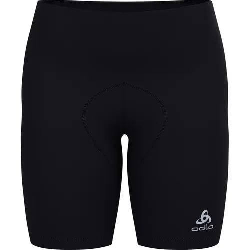 Odlo Fahrradhose Damen Kurz Essential I Gepolsterte Radlerhose - Damen Radhosen & Shorts mit hochwertiger Odlo Silver Padding für optimalen Sitzkomfort und Atmungsaktivität bei intensiven Fahrten, ideal für leidenschaftliche Radfahrer.