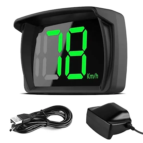 HUD Head Up Display Auto: Nizirioo Universal Digitaler Head Up Display, Gps Tacho, Geschwindigkeitsmessgerät mit GPS + Beidou Dual-Chip, USB Plug and Play, KMH, für Alle Autos