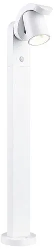 Paulmann 94833 Cuff LED-Pollerleuchte 10W Weiß - Lampen für den Außenbereich, korrosionsbeständig und ideal für Küstennähe, mit Dämmerungs- und Bewegungsmelder für sichere Beleuchtung.