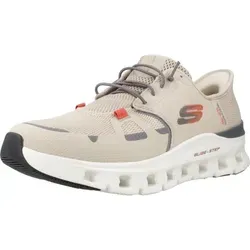 SKECHERS Herren Slipper GLIDE-STEP PRO - Sneaker mit innovativem Fersenkissen für ultimativen Komfort, ausgestattet mit einer atmungsaktiven Air-Cooled Memory Foam-Innensohle und flexiblem Funktionsstrick-Obermaterial.