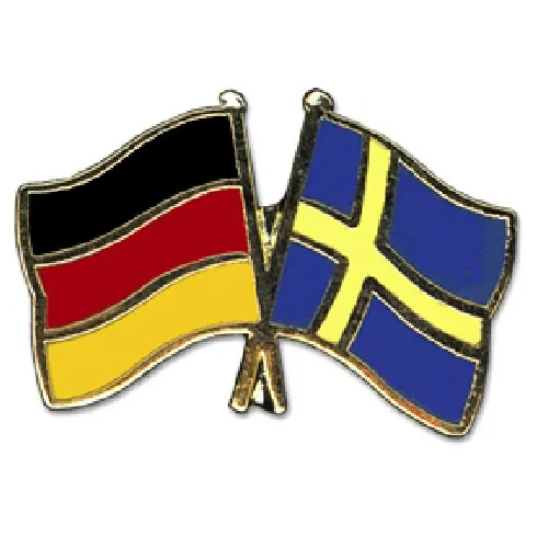 Freundschaftspin Deutschland-Schweden von Everflag