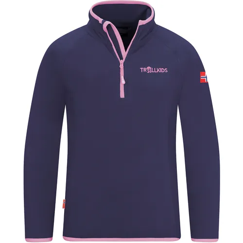 Trollkids Kids Nordland Half Zip 128, Violett Blau