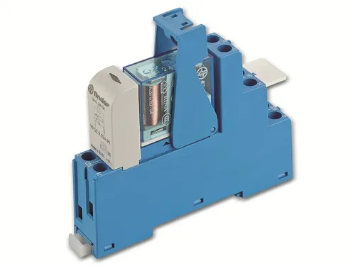 Finder Koppelrelais 48.62.7.012.0050 - Koppelrelais für DIN-Schiene mit Schraubanschlüssen. Ideal für die Gebäudeautomation und zuverlässige Schaltvorgänge in verschiedenen Anwendungen. Mit integrierter LED zur Statusanzeige und hoher Schaltleistung.