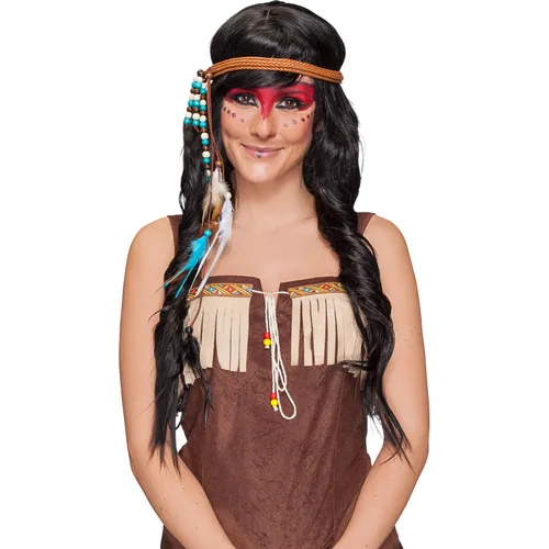 Indianer Feder Stirnband Kopfschmuck Indianerin Haarband Kopfband Pocahontas
