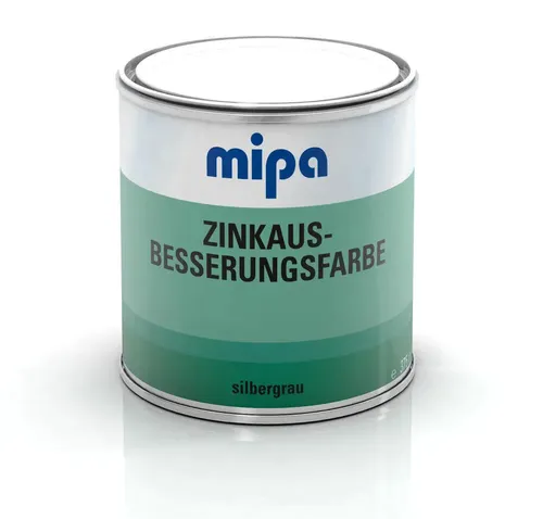 Mipa Zinkausbesserungsfarbe, glänzend/ 375 ml,silbergrau,Spezialfarbe,wasserfest