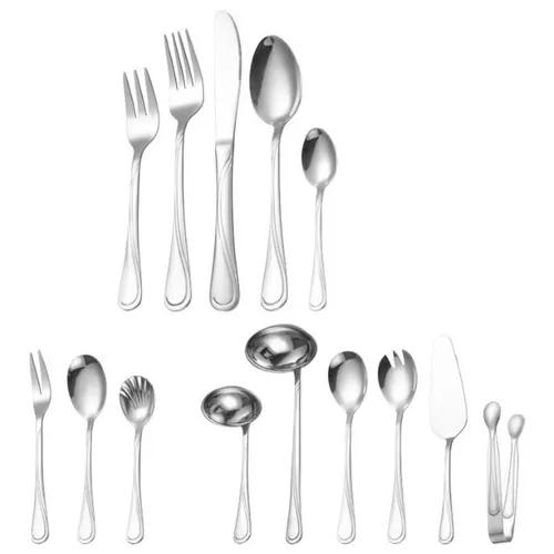 Hochwertiges 72-teiliges Besteck-Set für 12 Personen