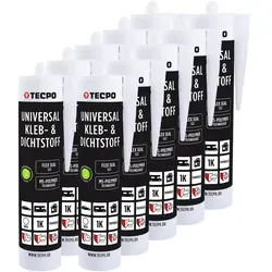 10x TECPO KLEBE UND DICHTSTOFF UNIVERSAL FLEX SEAL 522 WEIß 1K MS...