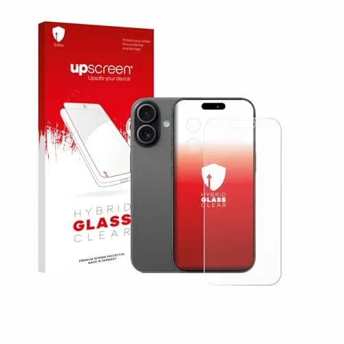 upscreen Schutzglas für Apple iPhone 17 (Display+Kamera) Schutzfolie Panzer Folie Glas [Extrem Kratzfest 9H, Anti-Fingerprint, Ultra-Transparent]
