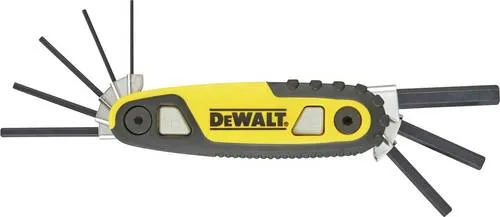 DEWALT Innen-Sechskant Winkelschraubendreher-Set 1.5 mm, 2 mm, 2.5 mm, 3 mm, 4 mm, 5 mm, 6 mm, 8mm