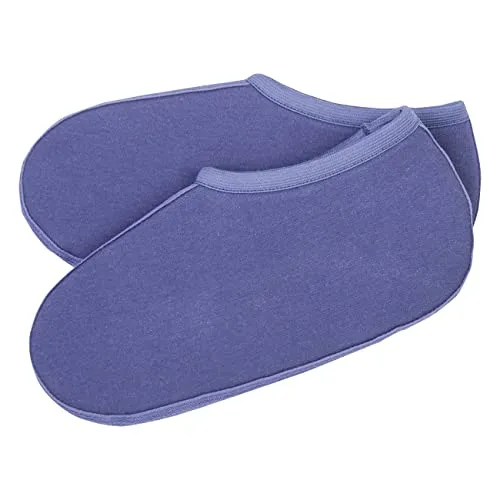 CC Stiefelsocken kuschlig weiche Einziehsocken, Polstersocken, Innenschuh für Gummistiefel, Reitstiefel, Skischuhe, Schlittschuhe, Füßlinge auch als Hausschuh Ersatz, Blau, Gr. 46/47