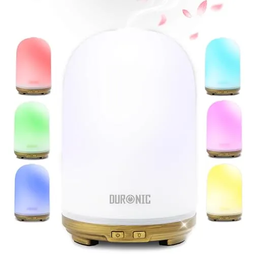 Duronic AD11 Aroma Diffuser & Luftbefeuchter, 100 ml - Der Duronic AD11 vereint elegantes Design und Funktionalität. Ideal für Zuhause oder Büro, sorgt er mit USB-Anschluss und einfacher Bedienung für eine angenehme Atmosphäre. Perfekt zur Verbesserung der Raumluft und als dekoratives Element.