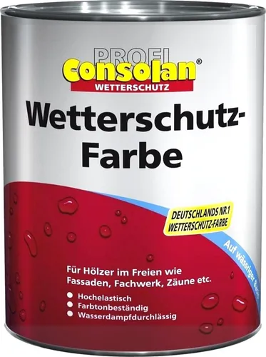 2,5L Profi Consolan Wetterschutzfarbe silbergrau