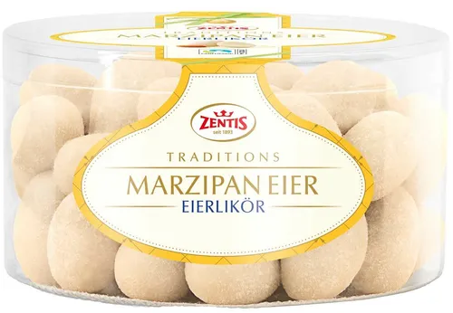 Zentis Marzipan Eier Eierlikör 500g Runddose