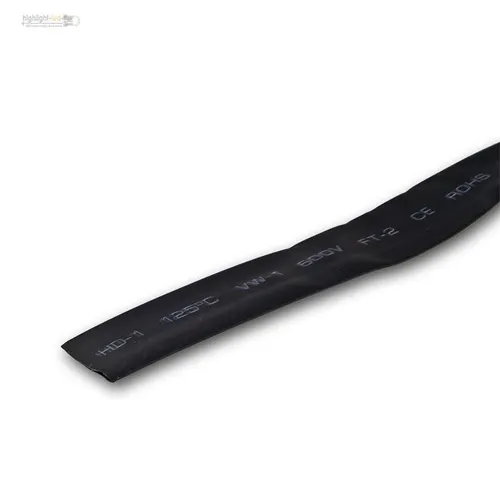 1m Schrumpfschlauch schwarz, 1 Meter Ø 14mm, Isolierschlauch 2:1 Schrumpfrate