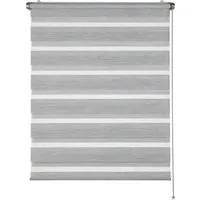 Schöner Wohnen Doppelrollo Tilda Struktur 60 cm x 150 cm Anthrazit - Rollos & Raffrollos: Flexibles Licht- und Sichtmanagement mit stilvollem Design, einfach zu montieren ohne Bohren dank Klemmträger.