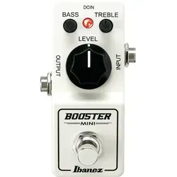Ibanez BTMINI Booster Mini - Effektgerät für Gitarre & Bass, bietet hohe Klangflexibilität mit BASS- und TREBLE-EQ für einen breiten, präsenten Sound. Kompakt und in Japan hergestellt, ideal für kreative Musiker.