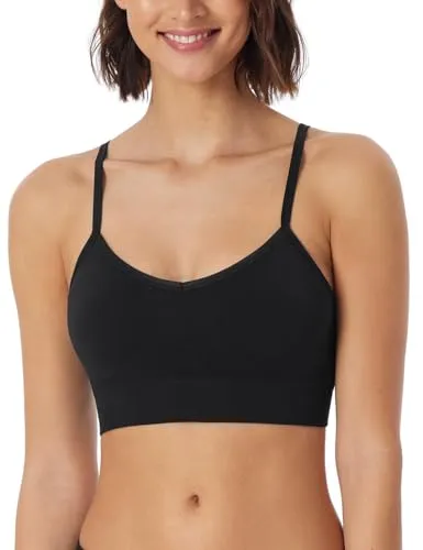 Schiesser Damen Bustier mit herausnehmbaren Pads, nahtlos und casual - Funktionsunterwäsche für hohen Tragekomfort ohne störende Nähte, mit herausnehmbaren Pads und verstellbaren Trägern in nachhaltiger Microqualität.