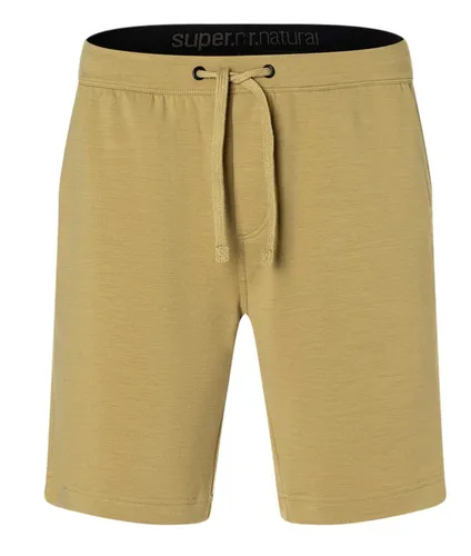 super natural Freizeithose Solution Shorts (Merino-Mix) kurz beige Herren, Größe: L